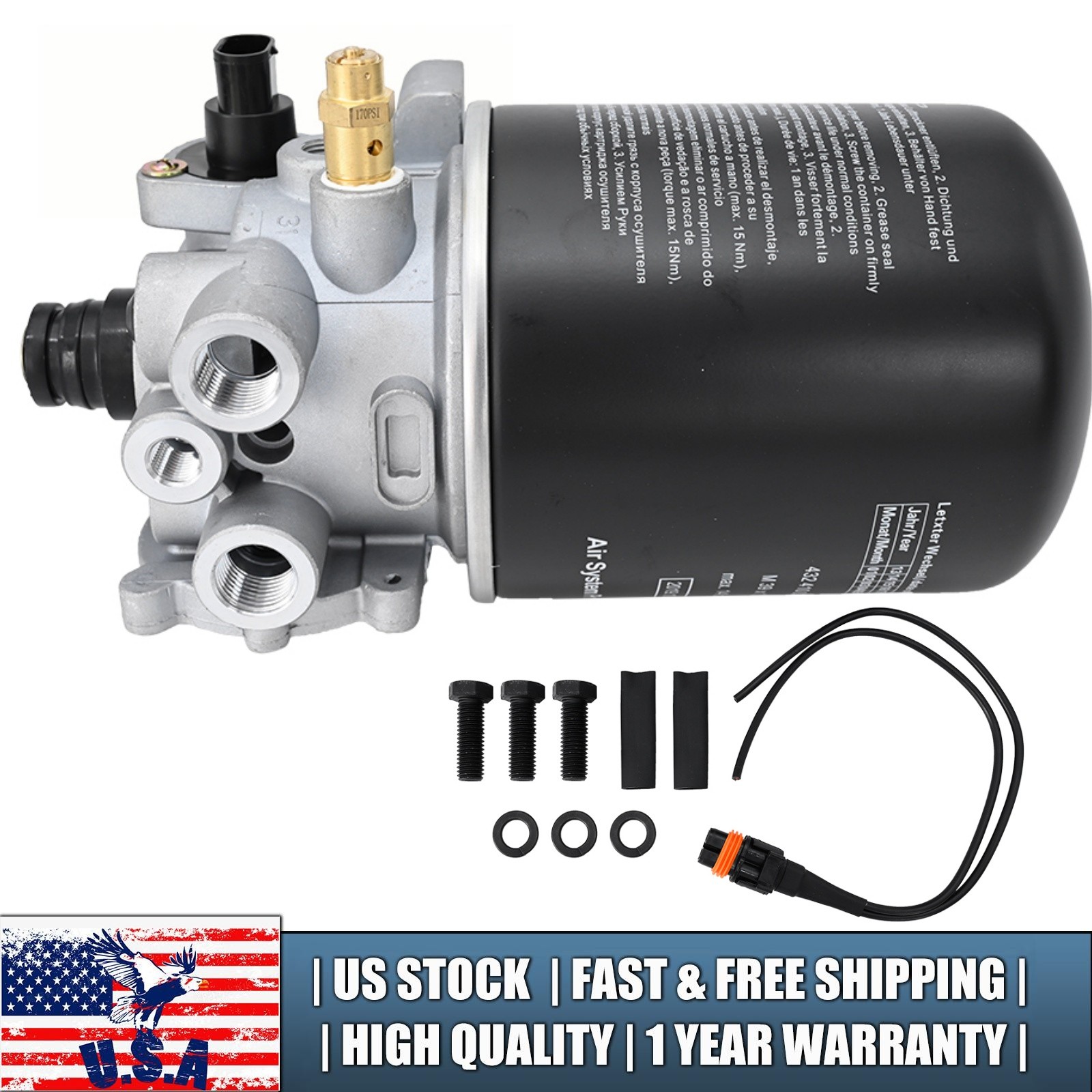 Ref R955300, 85122949, R955315 Air Dryer For Volvo SS1200P Wabco Meritor Type