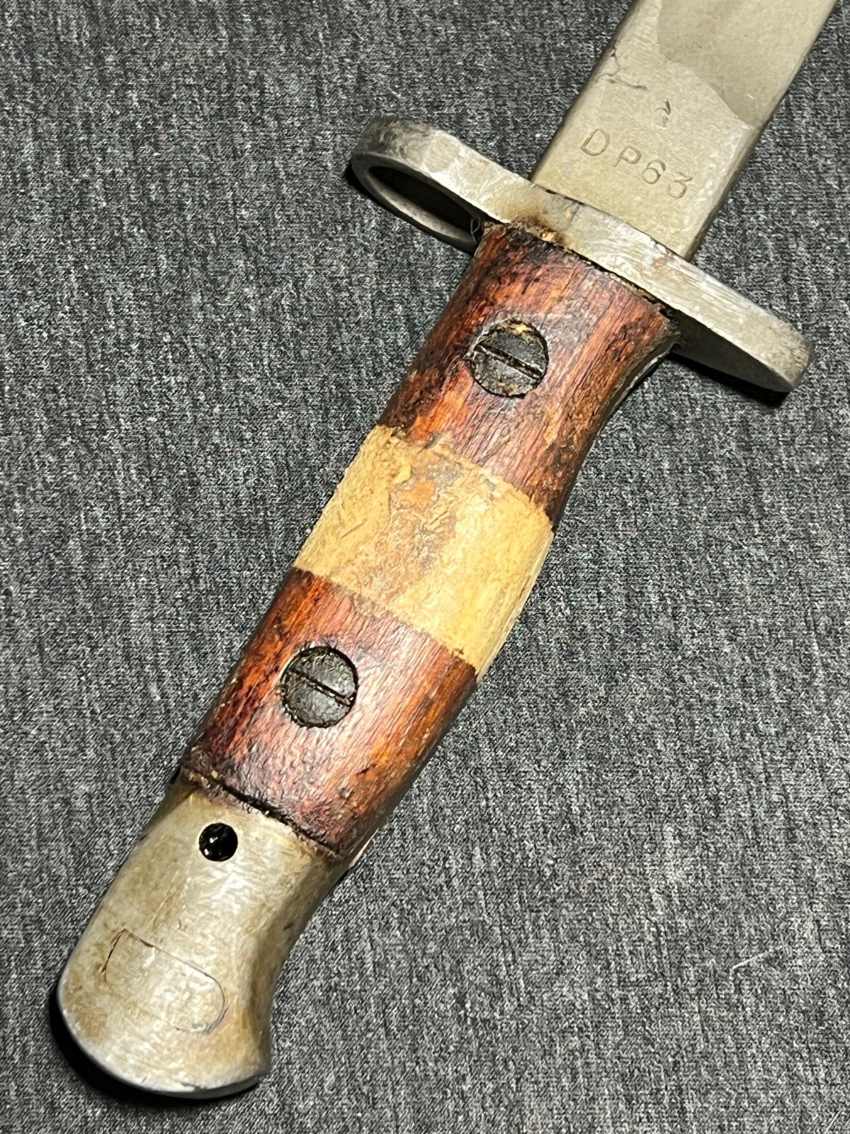 WWII Enfield .303 Rifle Pattern 1907 Bayonet India Cut Down