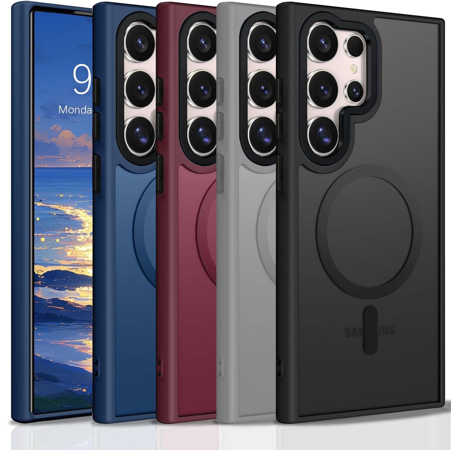 For Samsung Galaxy S26 S25 Ultra S24 S23 S22 Frosted Case Mag Safe Shockproof