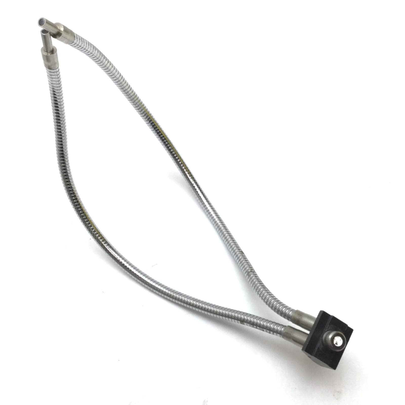 Dual Fiber Optic Microscope Light Guide, Gooseneck 5/8" In, 18" L *Bad Fibers*
