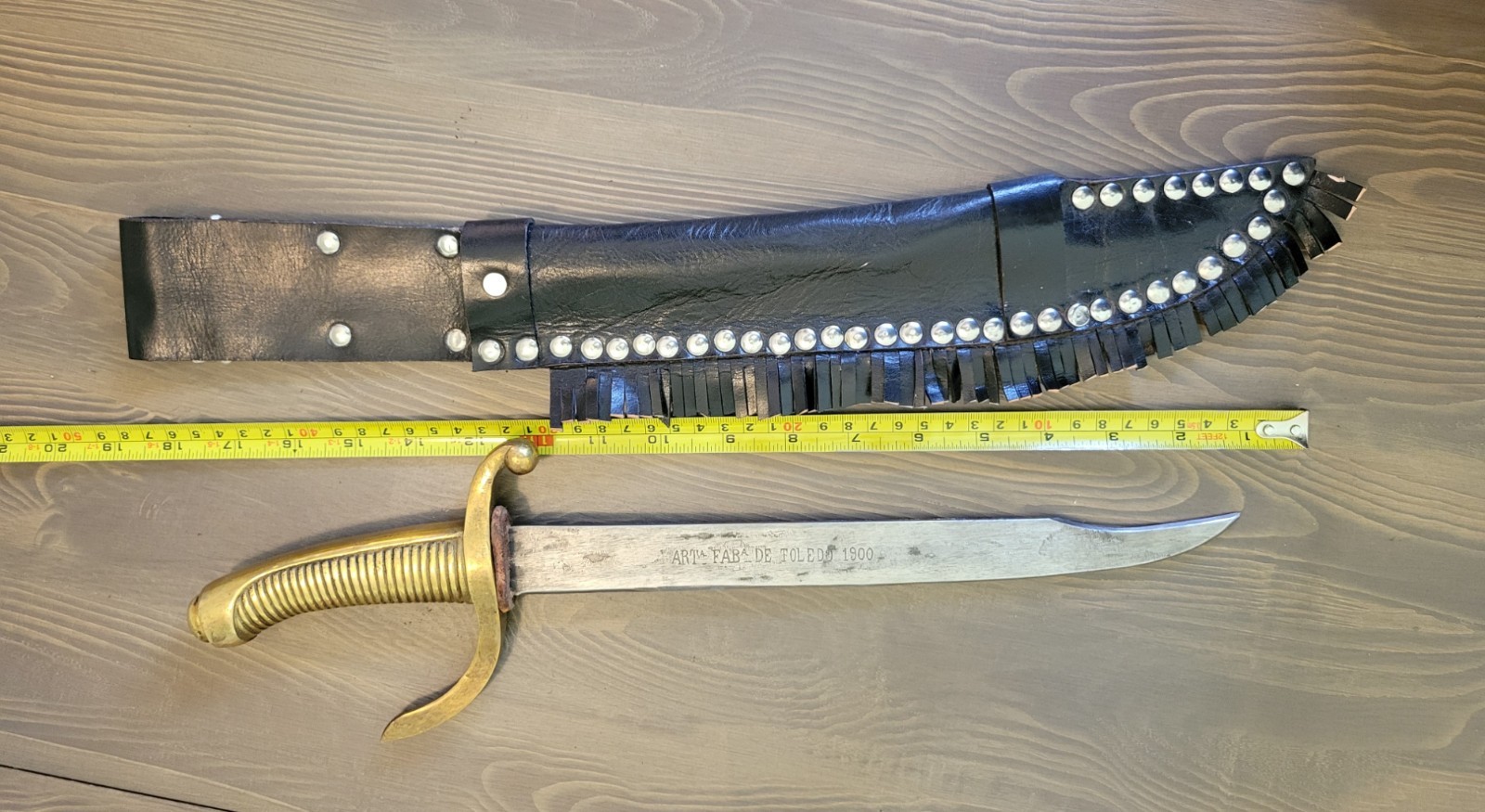Modified WWI Era Spanish Sword/Saber dated 1900 With Custom Sheath!