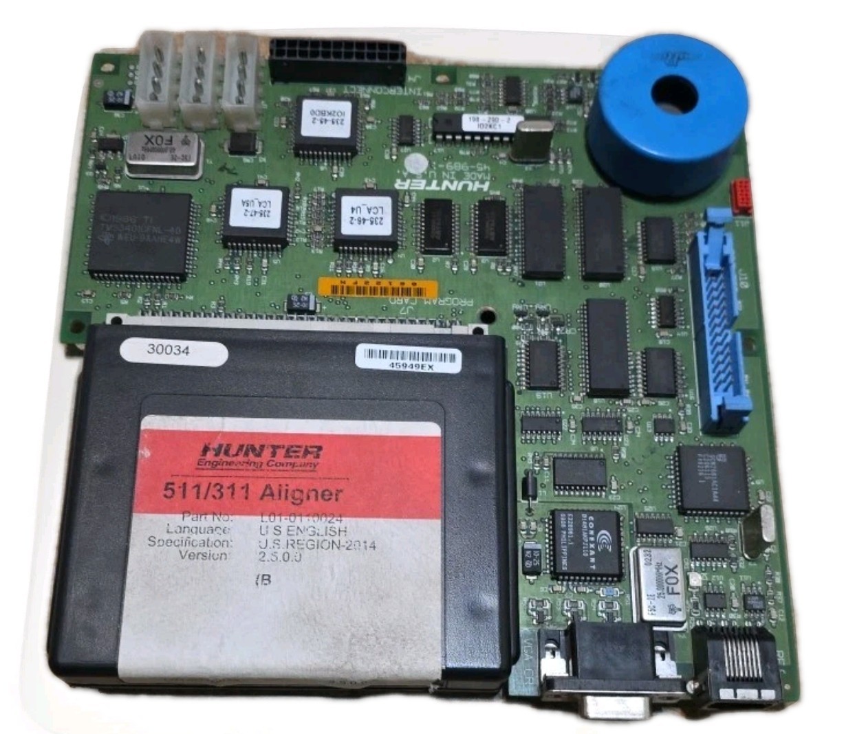 HUNTER ENGINEERING 511/311 Program Cartridge & Program Card