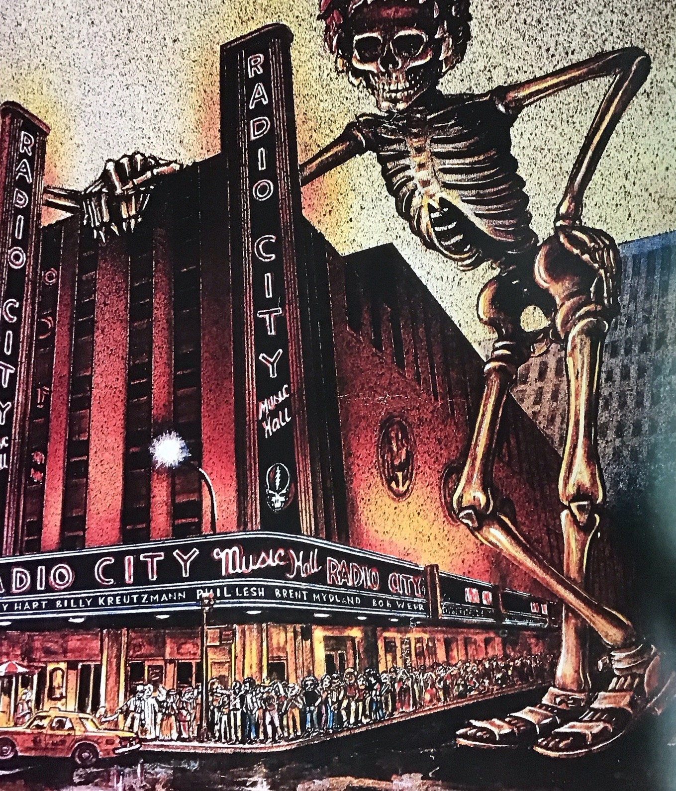 Grateful Dead Radio City Music Hall 1980 Reproduction Poster