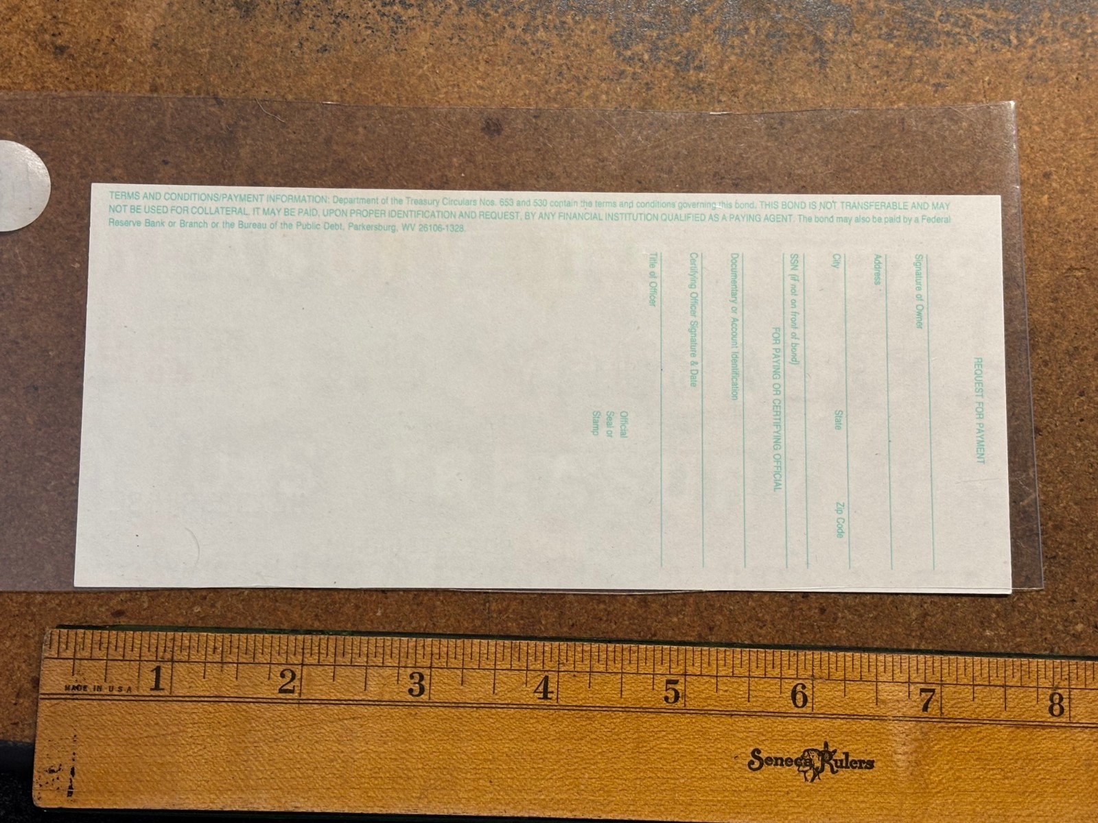 1972 1962 Series E $1000 SAVINGS BOND Abraham Lincoln Kansas City