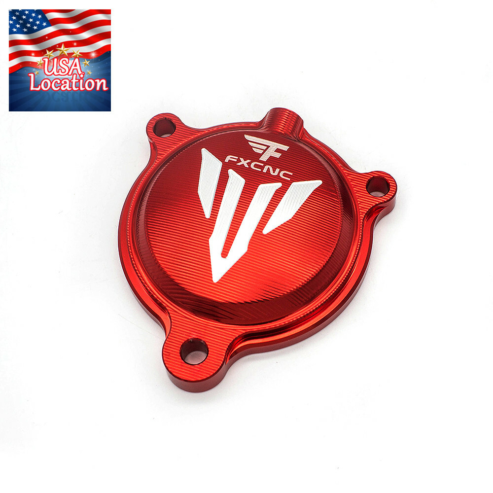 Red Engine Protect Guard Cover Stator For YFM 700 Raptor YFM700R 2007-2020 FXCNC