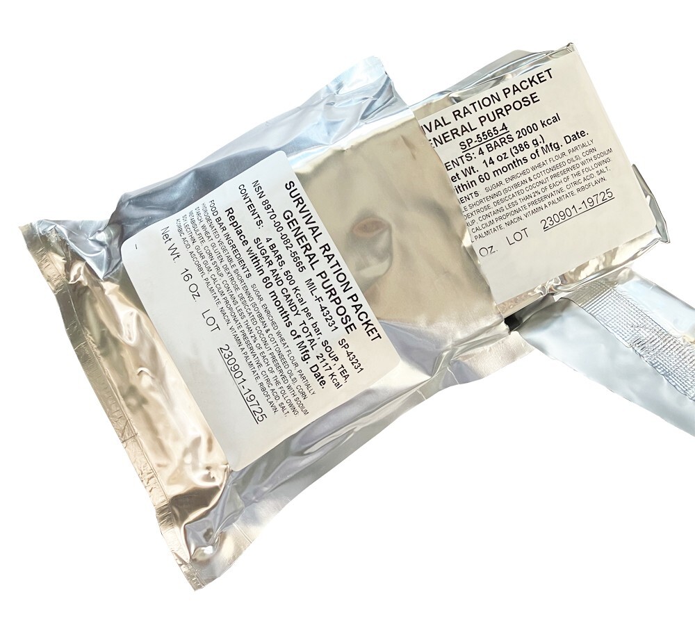 Survival Ration Packet General Purpose GP MIL-F-43231 US Military New Stock