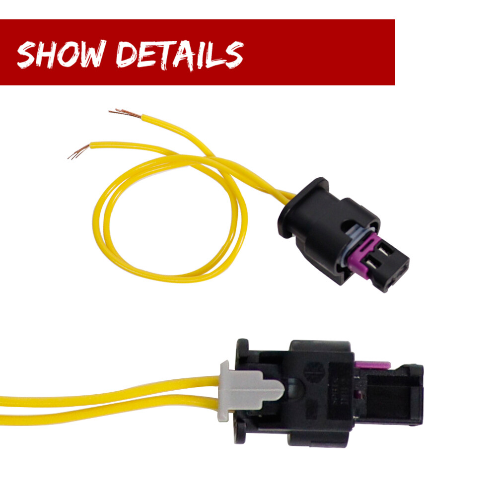 For 2014-19 Corvette C7 Front or Rear side marker lights' stock connectors Wires