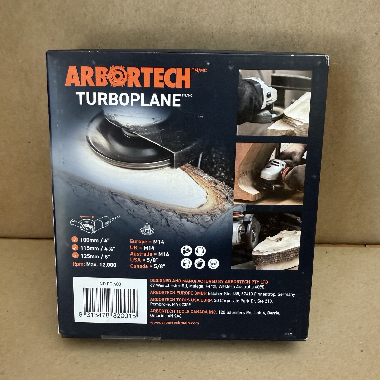 Arbortech IND.FG.400 Turbo Plane Shaping Blade - New Sealed