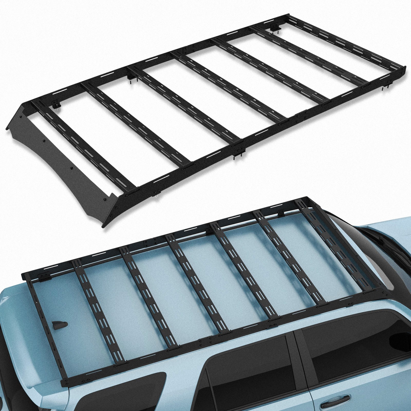 Full Size Roof Rack Cargo Basket For 2010-2024 Toyota 4Runner 5th Gen
