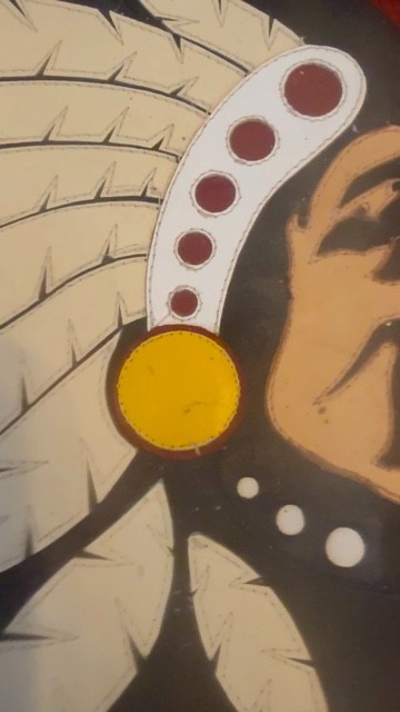 INDIAN MOTORCYCLE LEATHER JACKET PATCH. CUSTOM MADE, NO OTHERS LIKE IT.