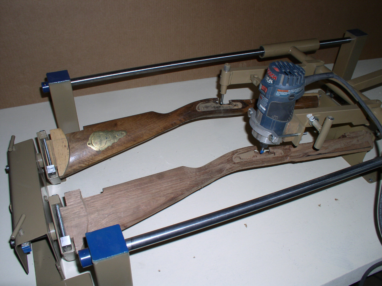 Veterans-Gunstock Carving Duplicator-w/Bits and Router-Complete Setup