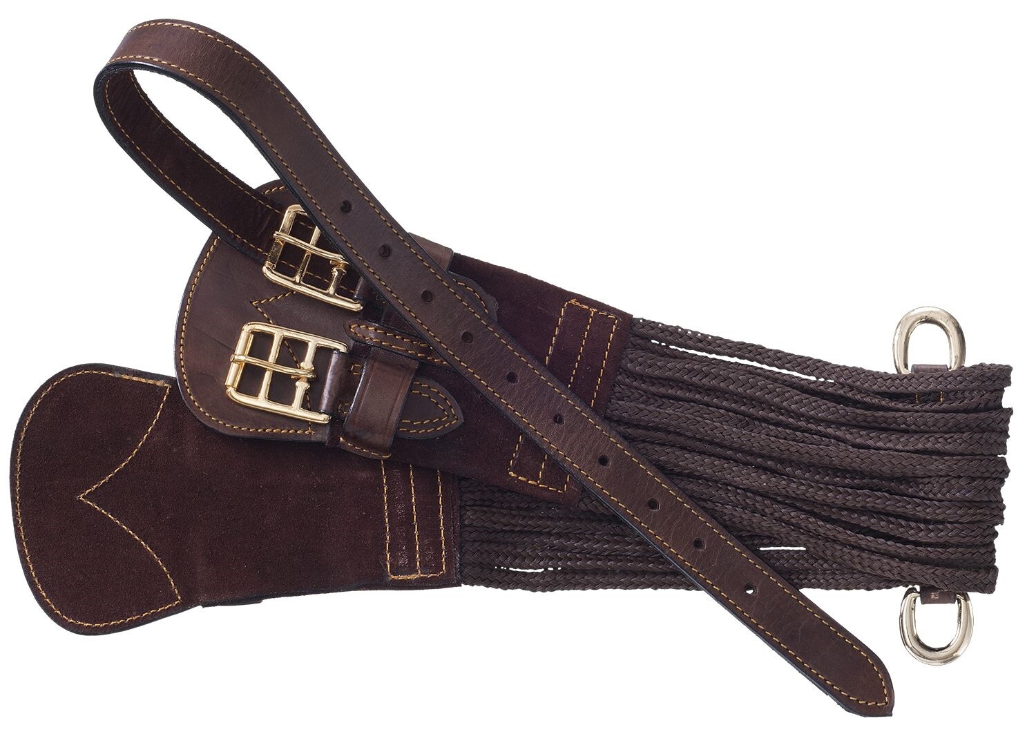 Australian Saddle Supron Girth - Double Buckle - Brown - 32", 34" or 36"
