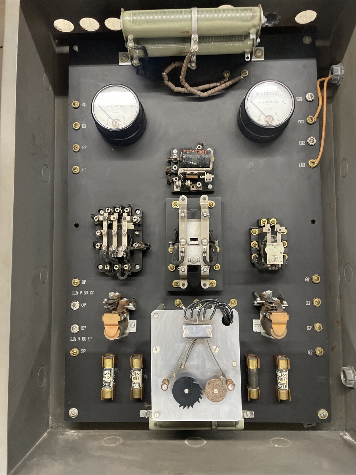 Vintage Retro Fire Alarm Signal Panel 4201-2 IBM Slate Back CLEAN! VERY RARE!