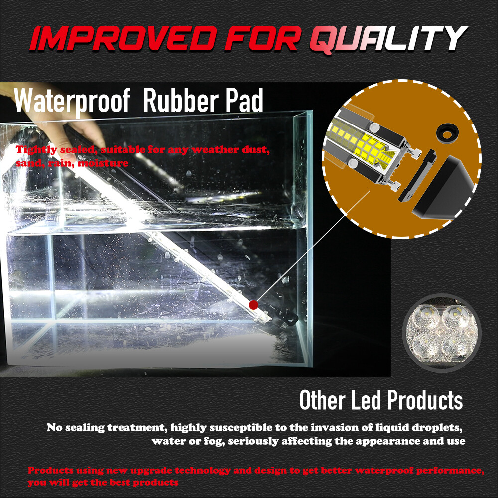 For Can-Am Maverick X3 Roof 6D 50" +7" LED Light Bar+4" Dual Color Pods Wire Kit