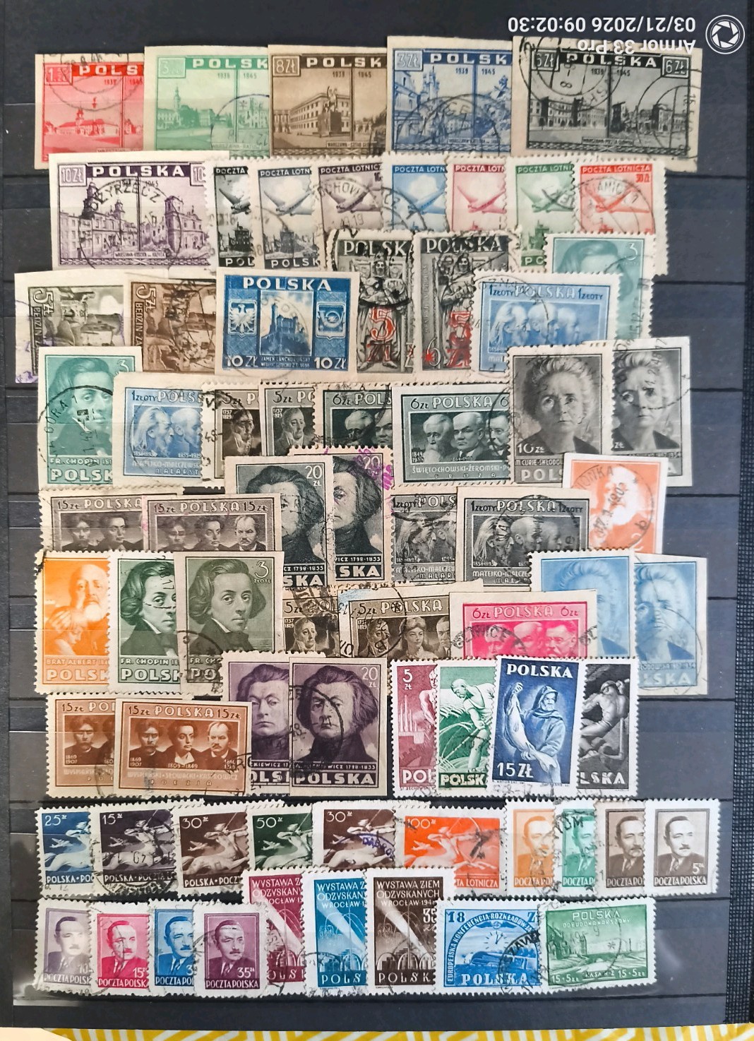 COLLECTION OF POLAND POLISH POLSKA STAMPS, GG
