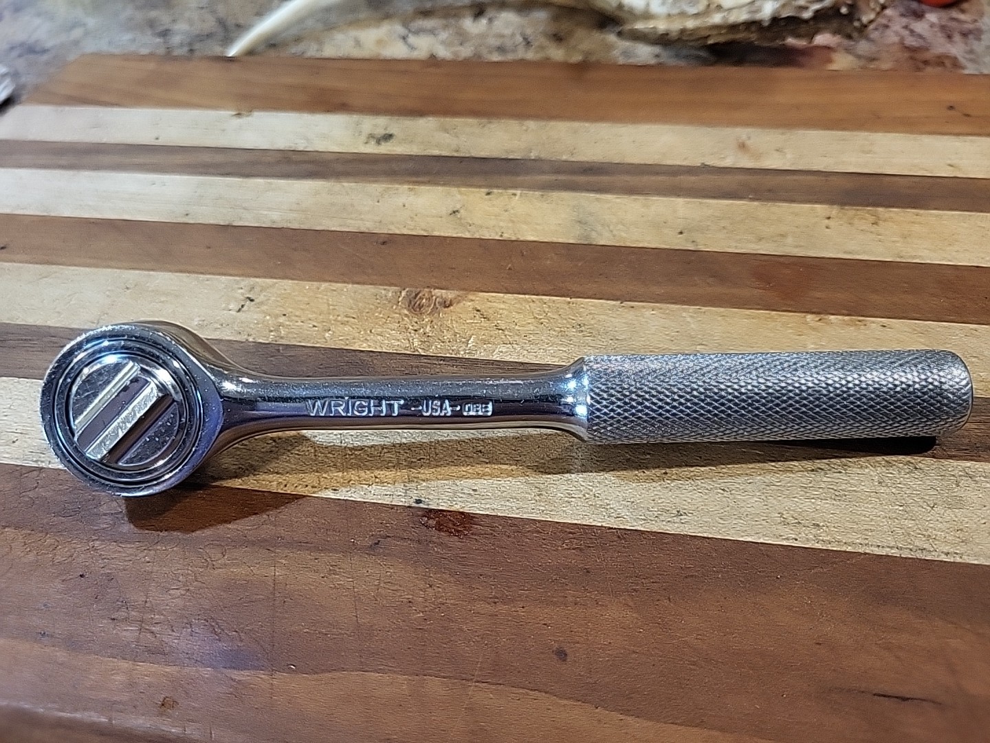 Wright 3426 Ratchet 3/8" Dr. Knurled Ratchet. USA 🇺🇸 EUC 🔥