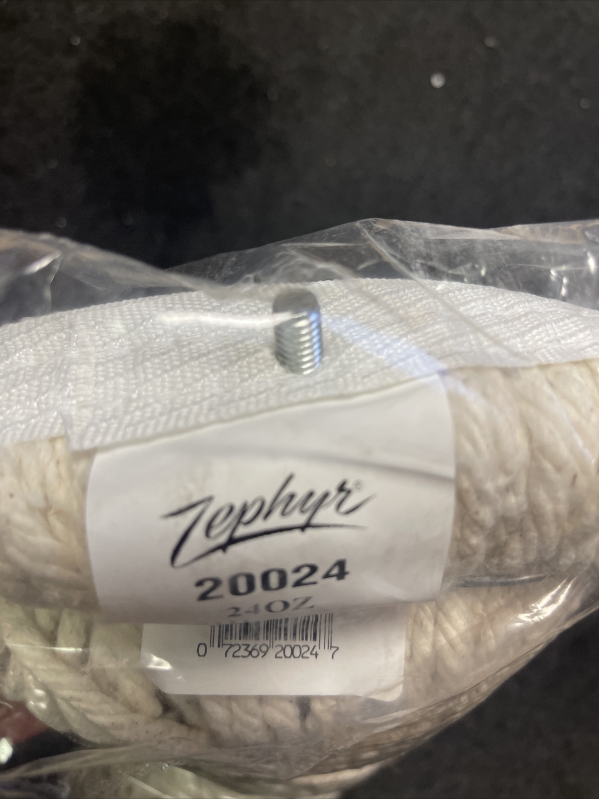 Zephyr ShineUp Screwflat 4 Ply Cotton Mophead, Mop 24 Ounce