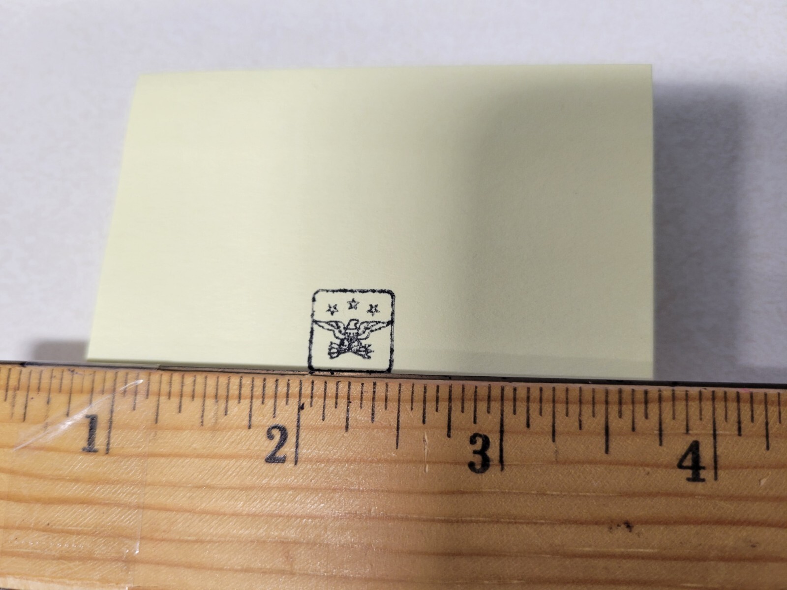 1/2 inch Department of Defense Acceptance Ink Stamp Eagle 3 stars Vietnam - 1993