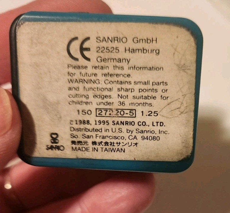 Vintage Keroppi 1996 Sanrio Pencil Sharpener Rare