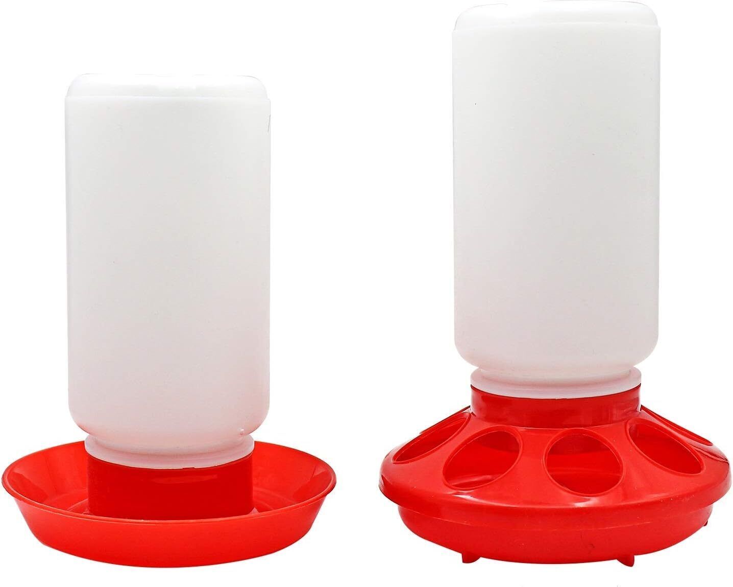 1 QT Poultry Chicken Chick Plastic Feeder Set / Water Set / Replacement