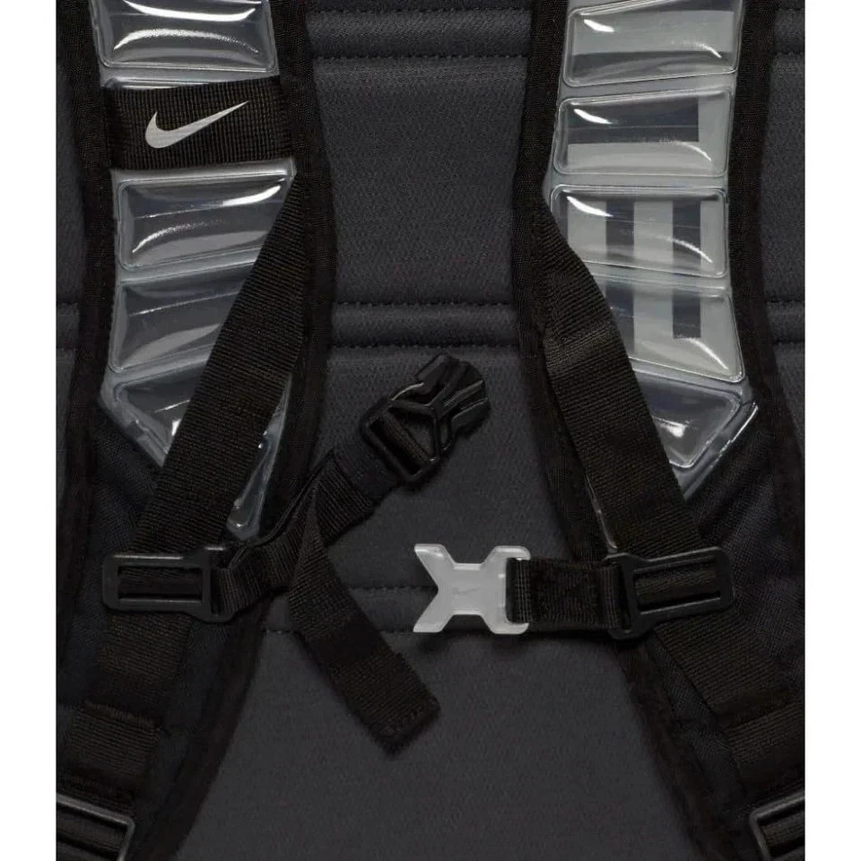 Nike Mens Hoops Elite Backpack, Black Anthracite and Metallic Silver