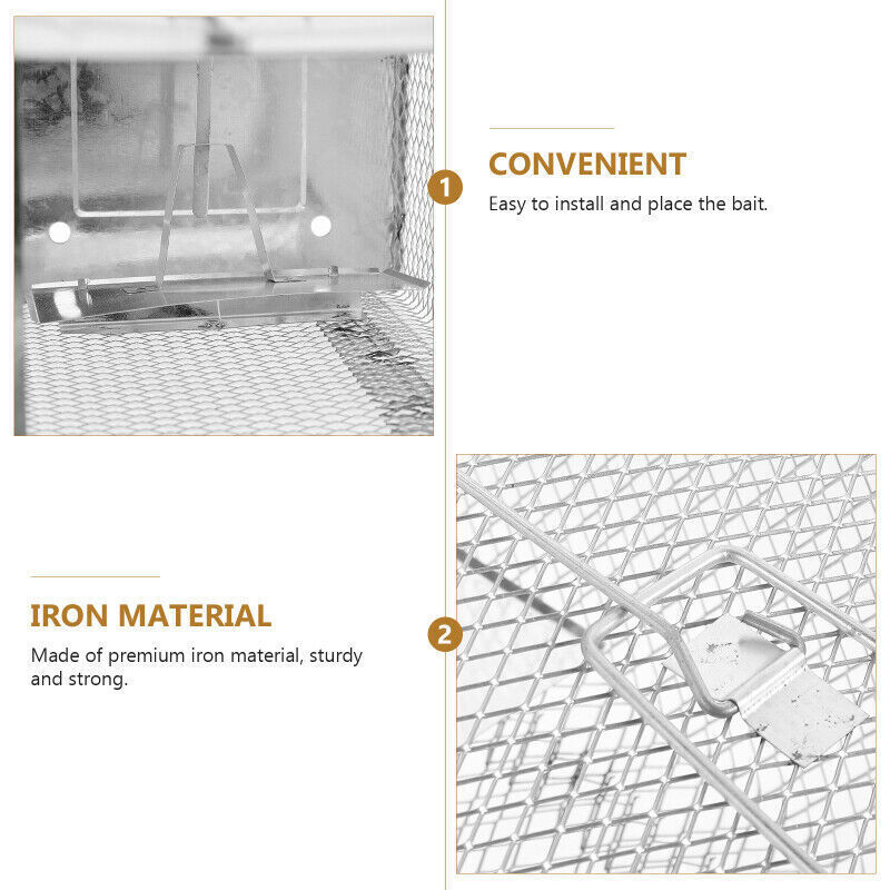 Live Animal Trap Cage Catch and Release Mice Rats Squirrels Small Animals US