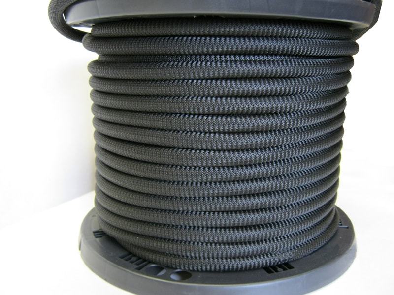 1/2" Black Bungee Cord Marine Grade Heavy Duty Shock Rope Tie Down Stretch Band