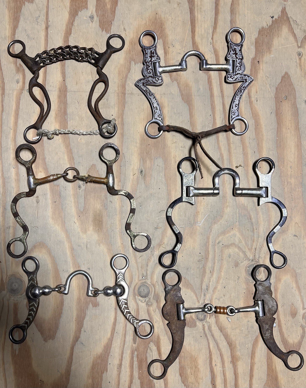 Western Bit lot, Cowboy Tack, Western Heritage, Colt Training/ Roping Bits