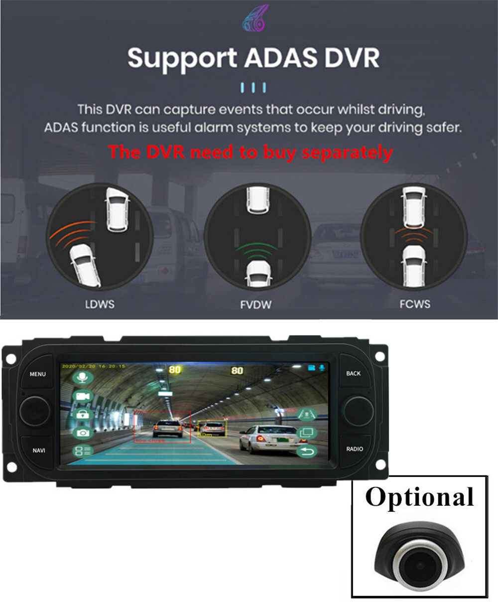 Touch Screen Car Radio Player BT SWC W/Cam Fit For Chrysler PT Cruiser 2000-2006