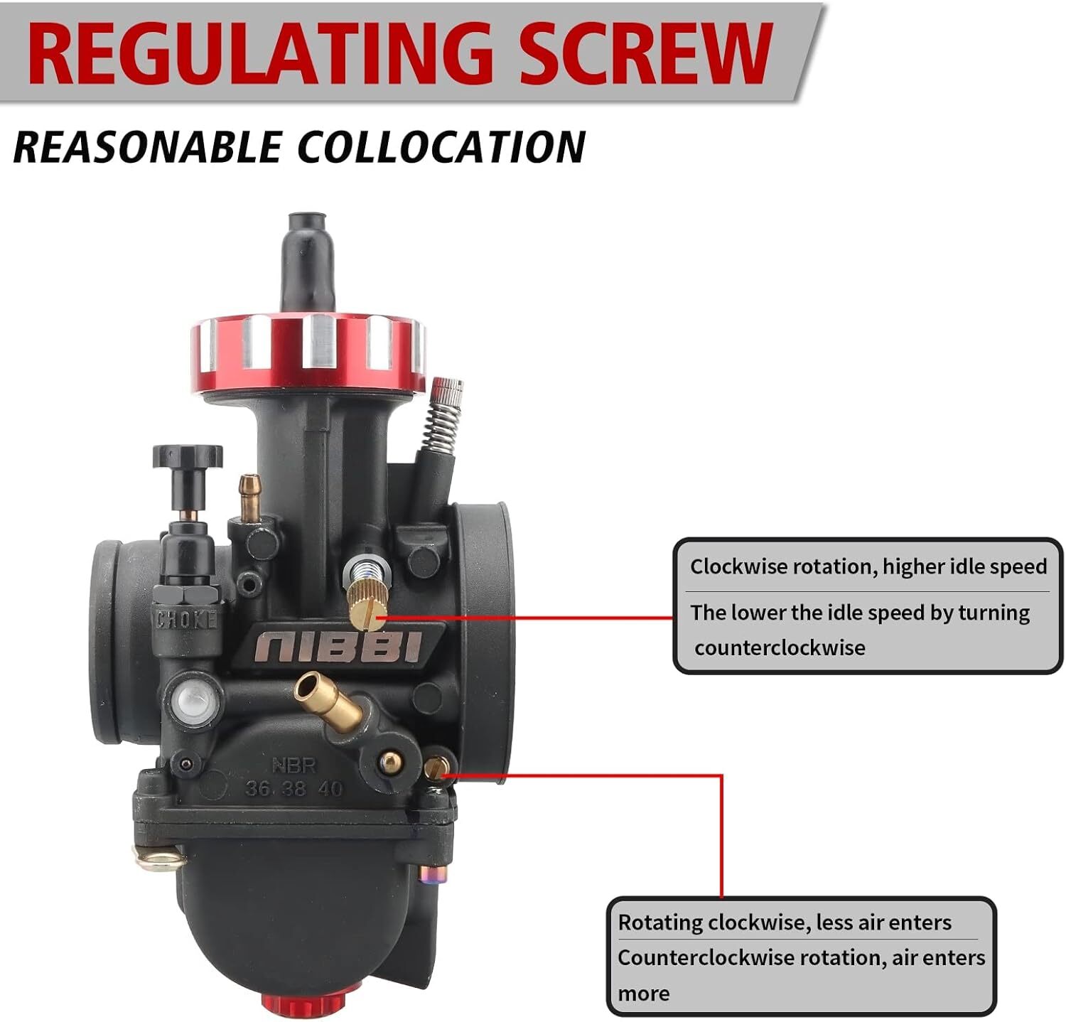 NIBBI PWK 38mm Carburetor For Yamaha YZ125 YZ 125X 2001-2024 2002 2003 2004 2005