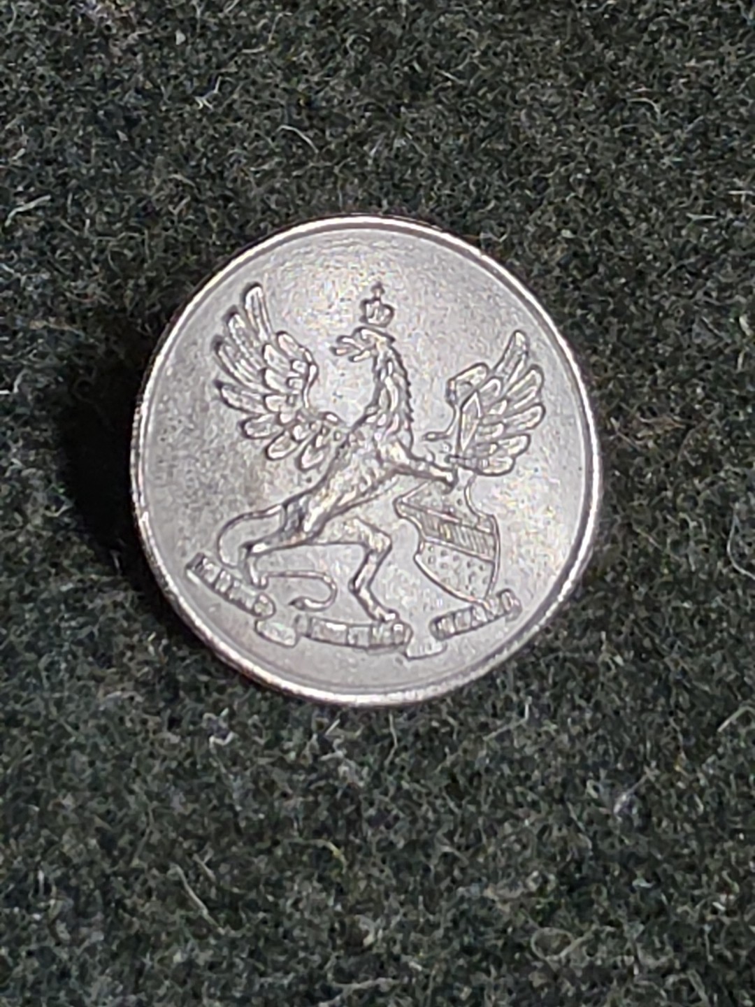 WWI German NCO Baden Corporal/Gefreiter  Collar Disk Pair Unpainted