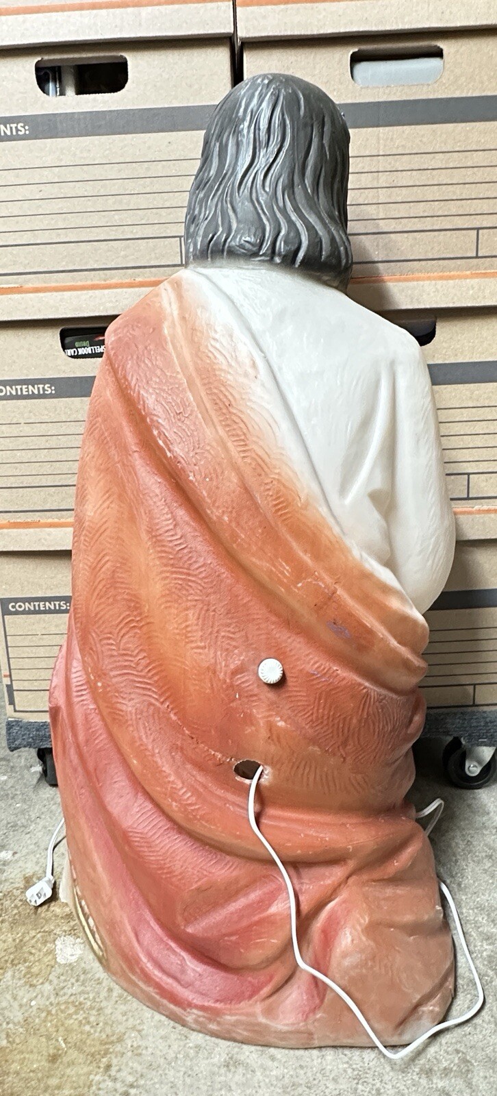 Blowmold Nativity Joseph 31'' vintage yard decor New Light Fixture