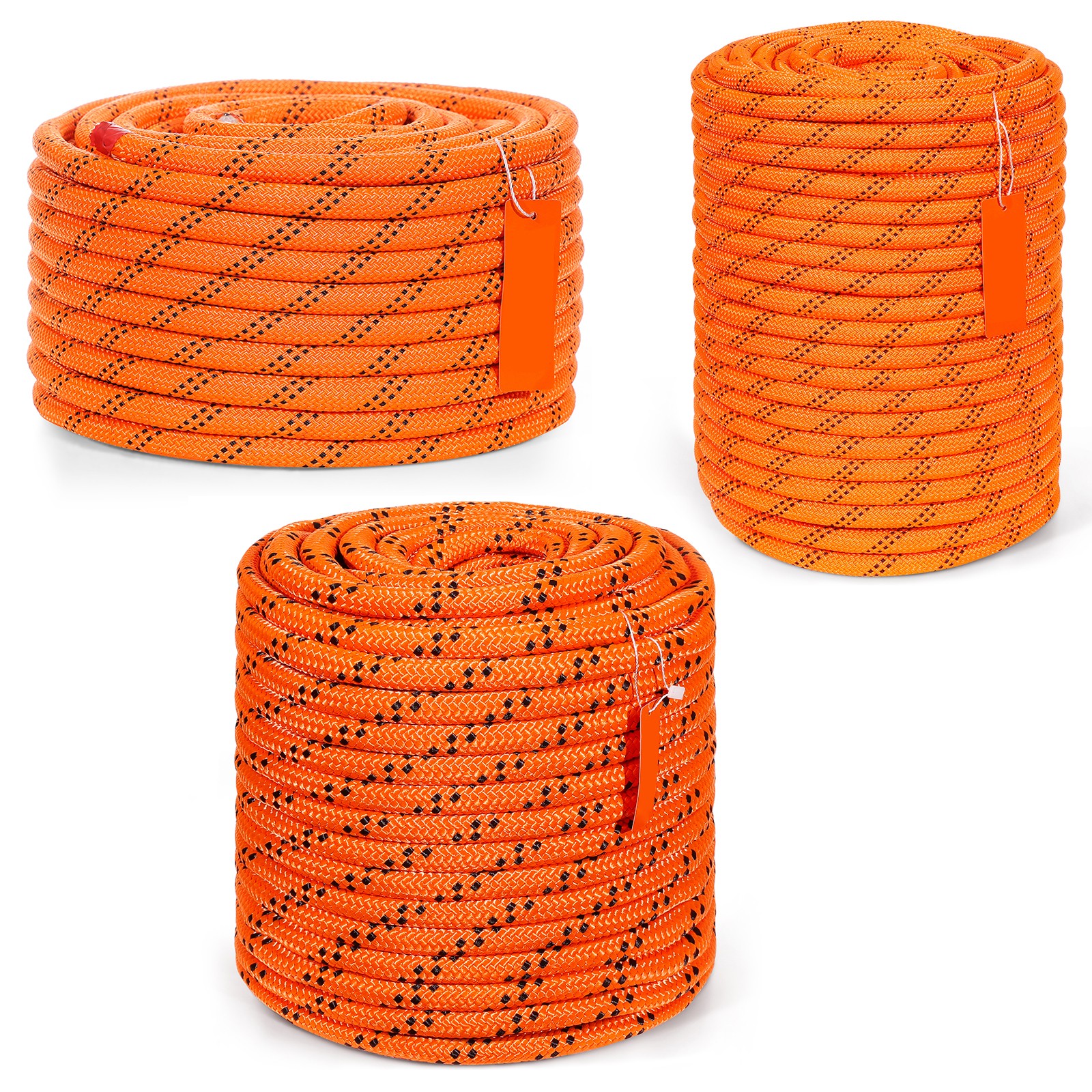 Uimoso Arborist Tree Climbing Rope 220ft Double Braid Polyester 1/2" 3/4" 3/8"