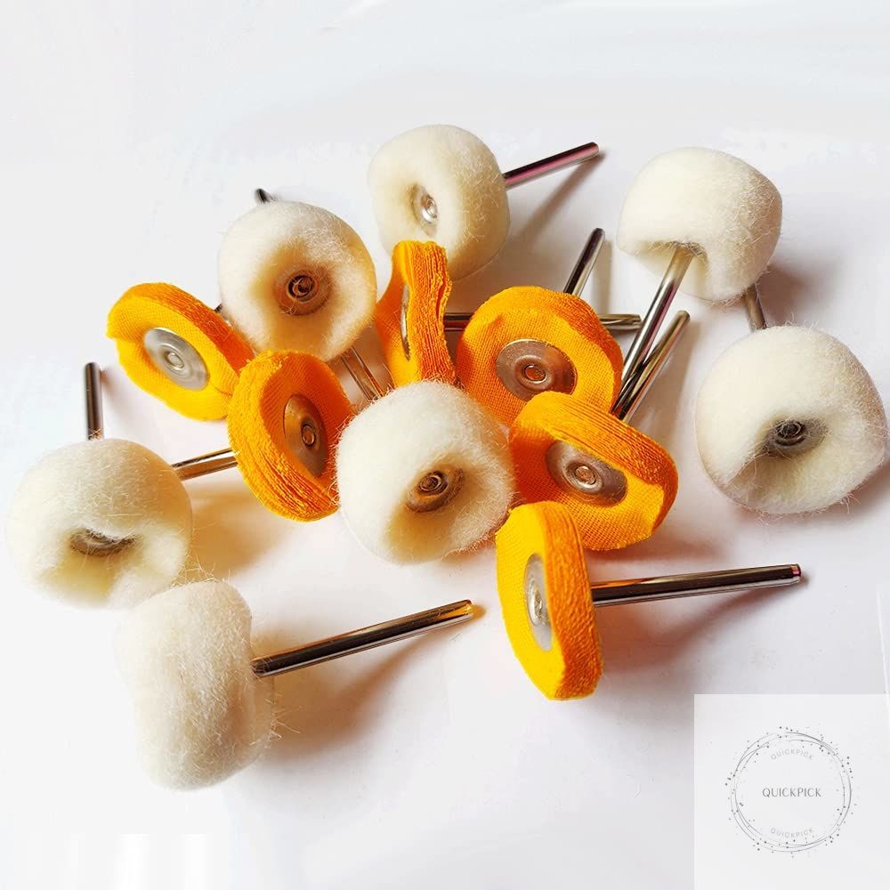 78 Pcs Polishing Buffing Wheel Set for Dremel Polishing Kit Felt Wool Cotton 1/8