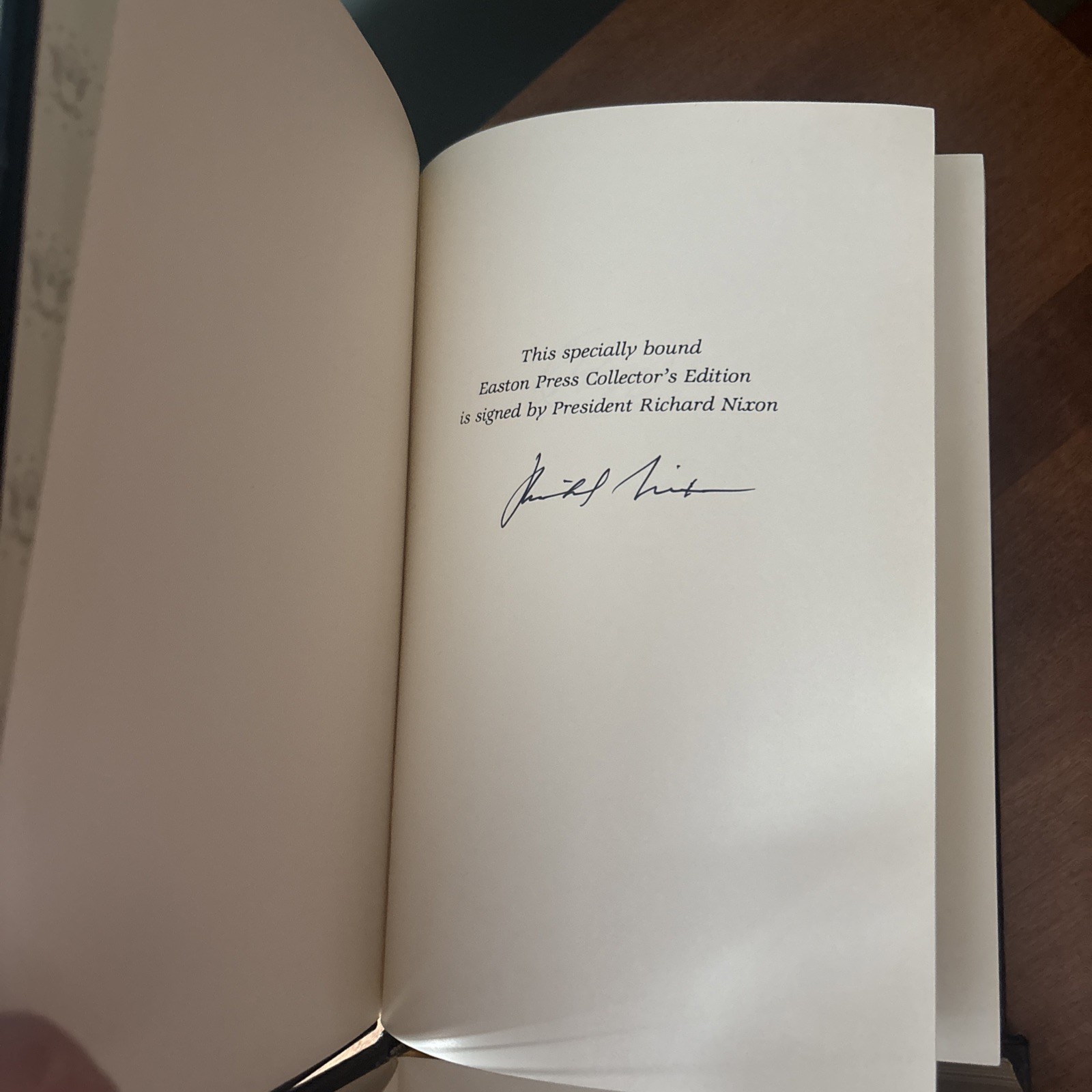 SIGNED - The Memoirs of Richard Nixon- 2 Vol Set- Easton Press w/ Introduction