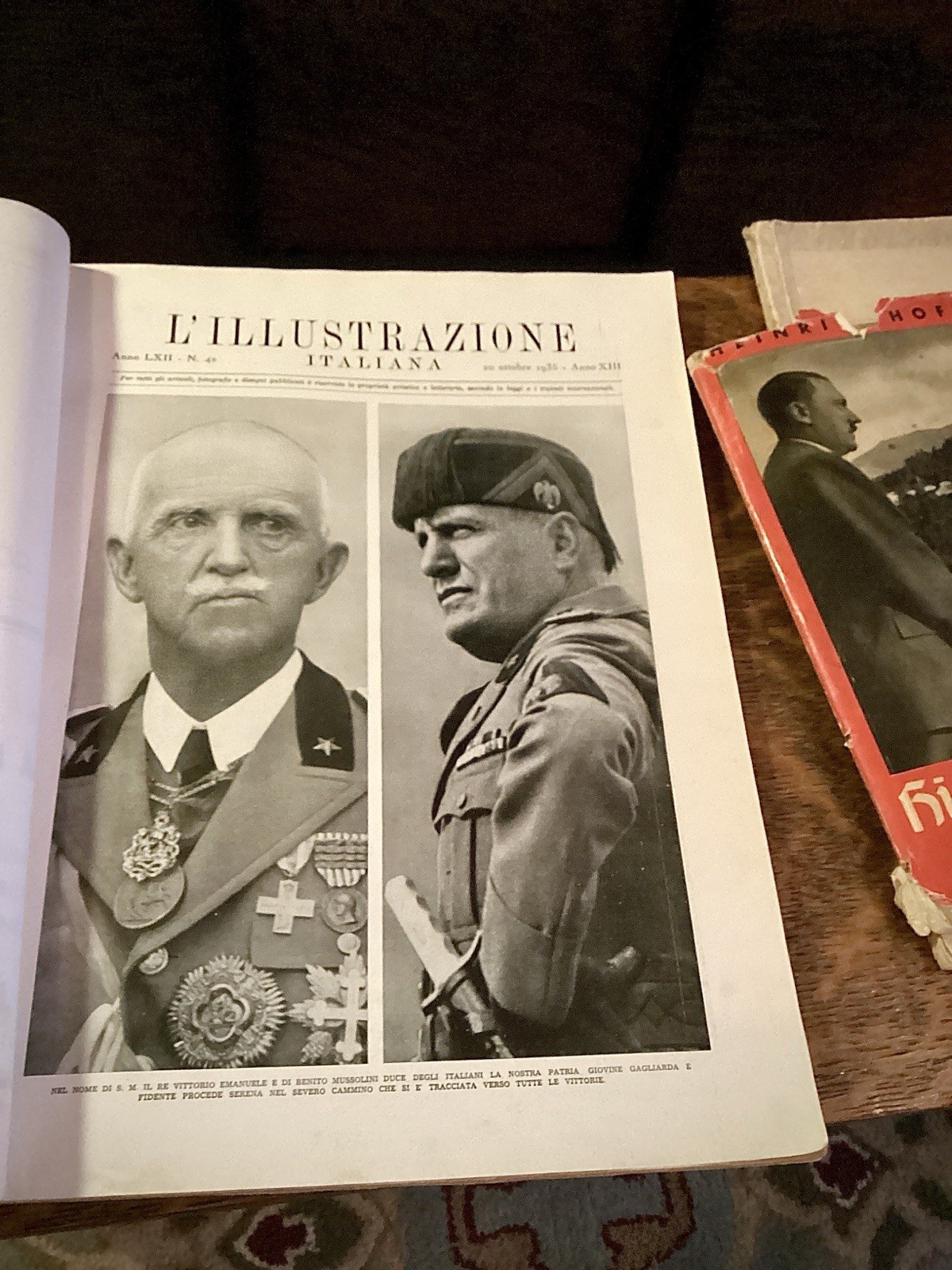WWII 1939 Unser Führer 50th Birthday Photobook & L'Illustrazione Italiana Lot