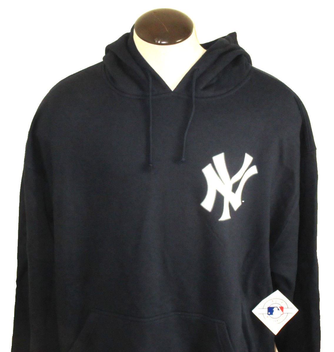 New York Yankees MLB Men's Majestic PO Hoodie Sweatshirt Blue Big & Tall NEW