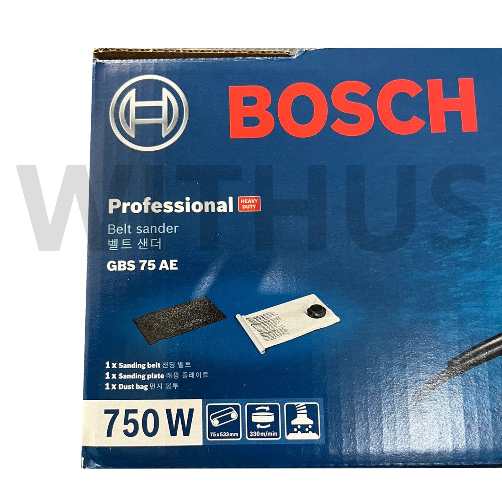 Bosch GBS 75 AE 75mm Belt Sander for Professional Woodworker AC 220V / 60Hz Only