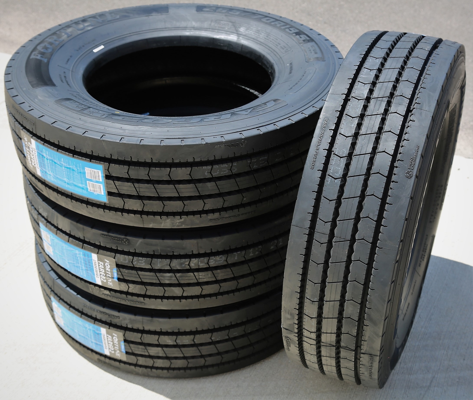 2 New Fortune FAR602 265/70R19.5 Load G 14 Ply All Position Commercial Tires