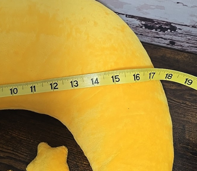 Newborn Photo Prop Moon Pillow & Stars Yellow Love You to the Moon Posing