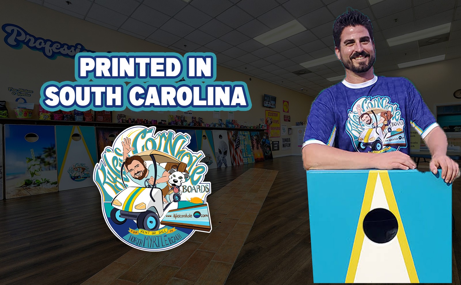 Neon Drinking Game Cornhole Wraps – Laminated Vinyl – Fadeproof & Durable Skins