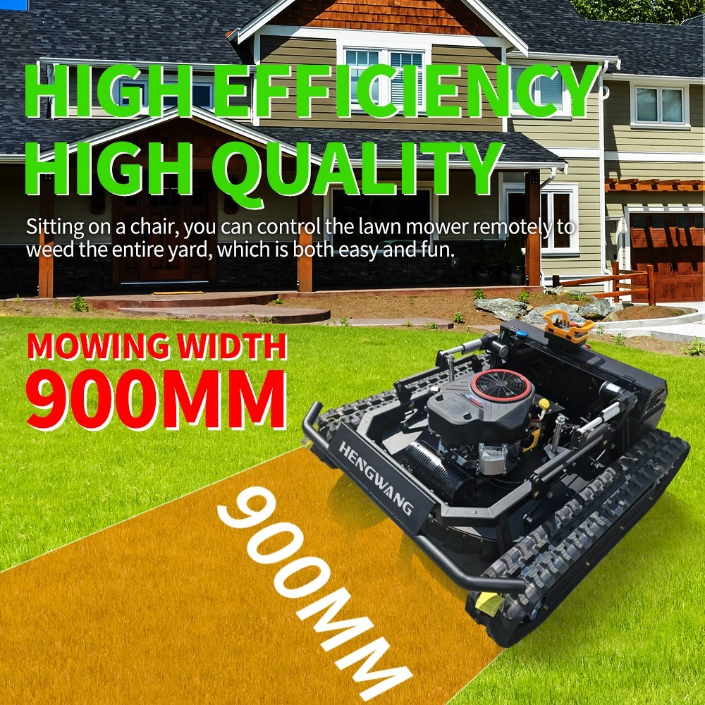 27HP Robot lawn mower sale！ Remote Control Lawn Mower 65° Climbing Free shipping