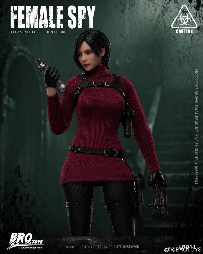 In stock BROTOYS 1/12 LR011 Miss Wong Spy ADA Female Action Figure Movable Eyes