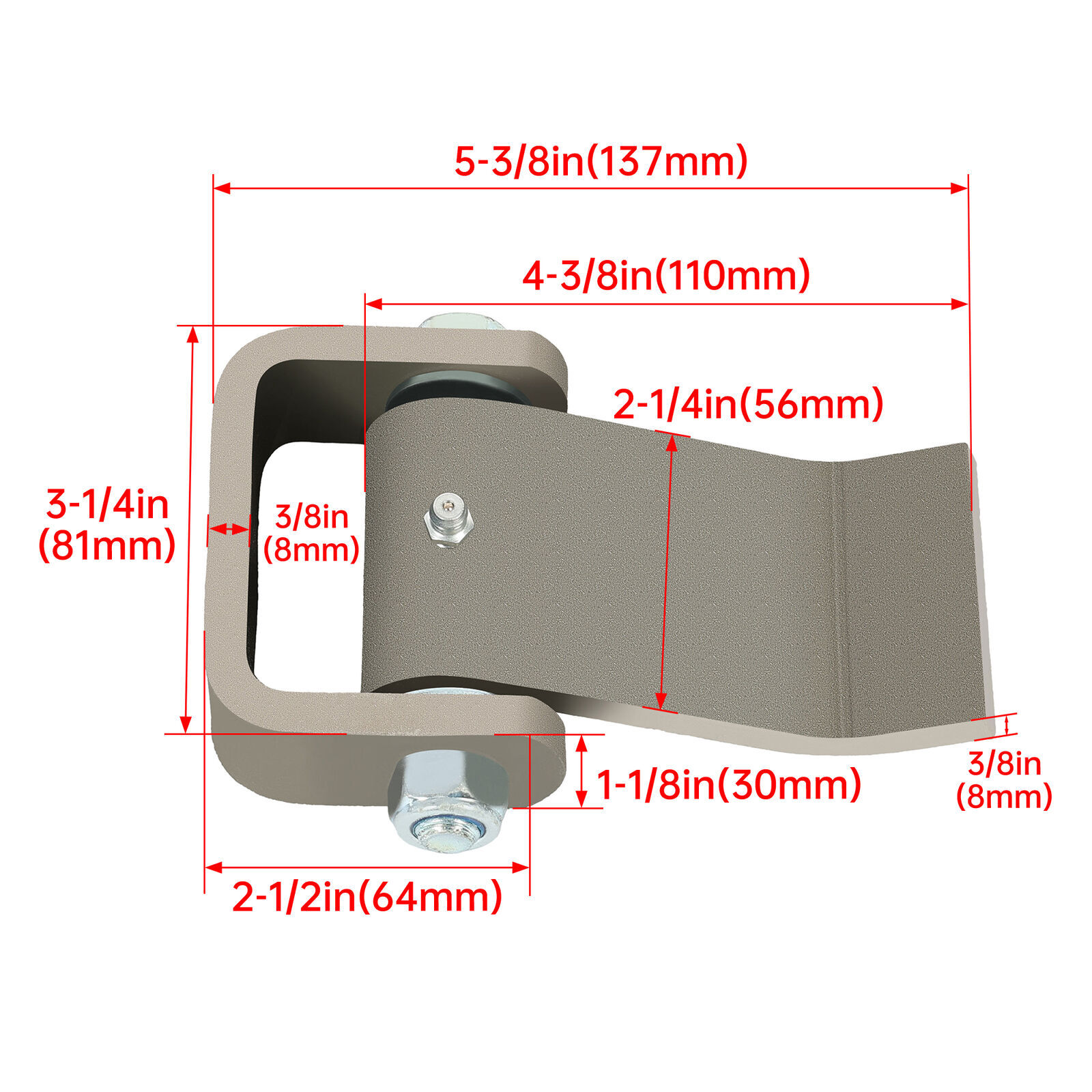 4pcs Door Hinges Heavy Duty Greaseable Dump Truck Trailer Strap Style Gate