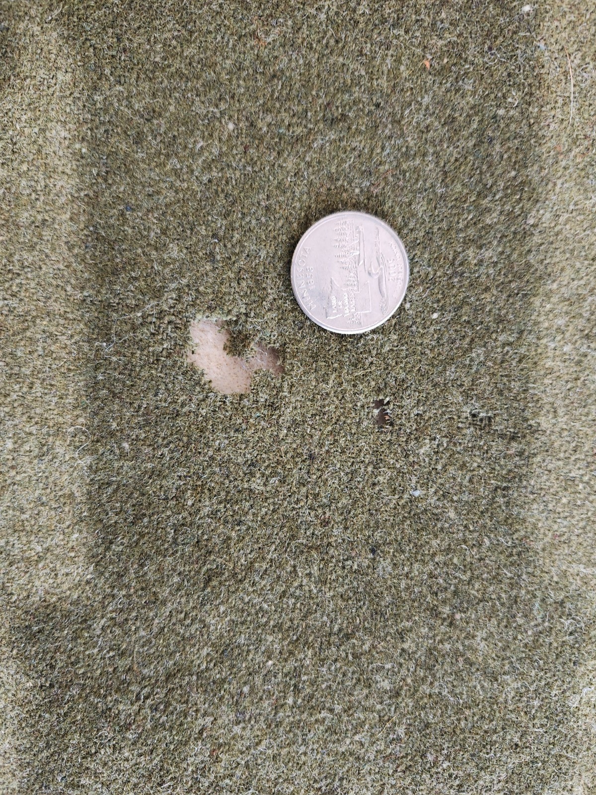 Authentic Vintage US Army 100% Wool Blanket 66in x 84in Olive Green 1960's