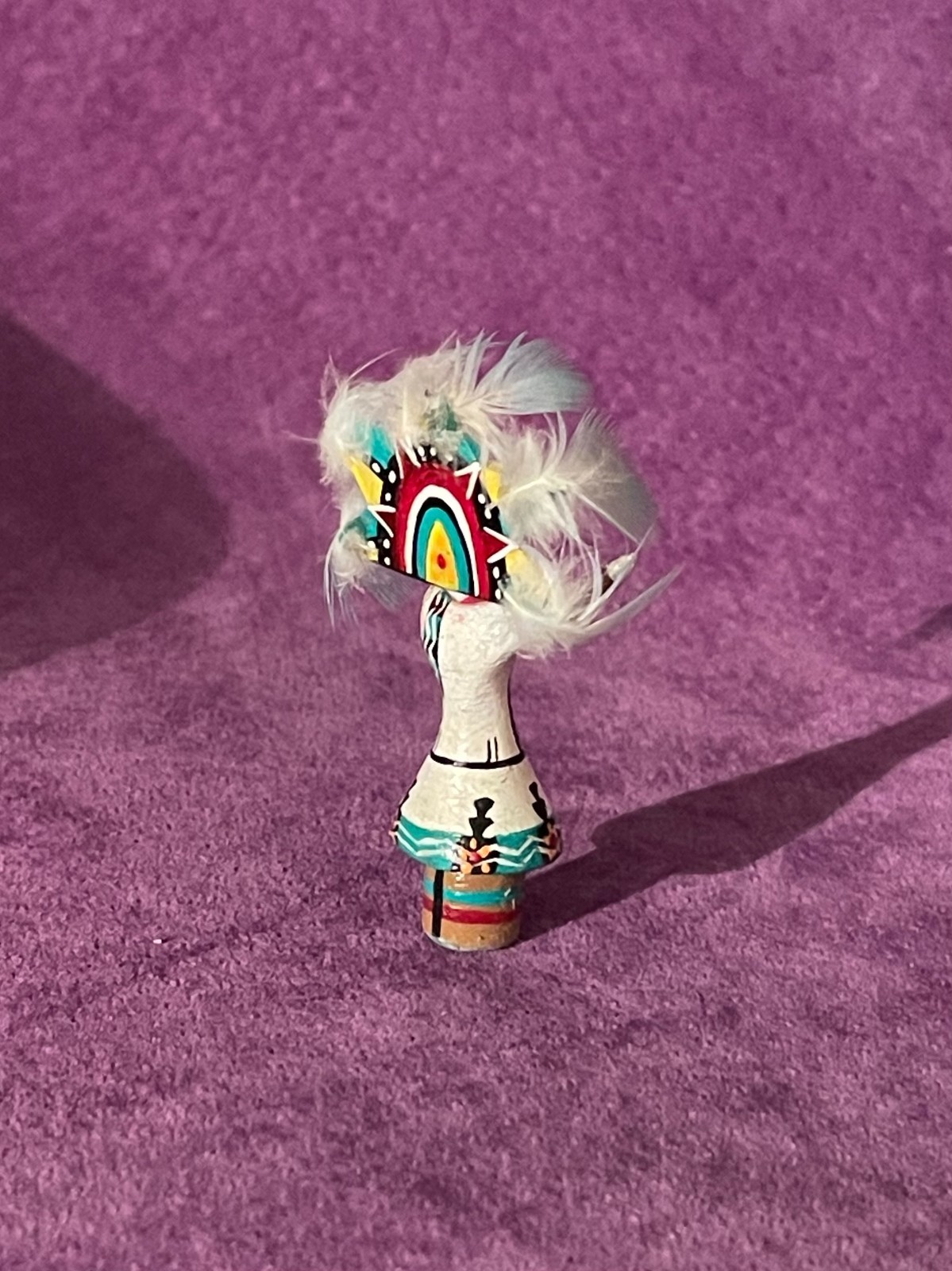 MINIATURE-KACHINA-APACHE GAAN DANCER-NATIVE AMERICAN-TINY FINE DETAILS-1.75"