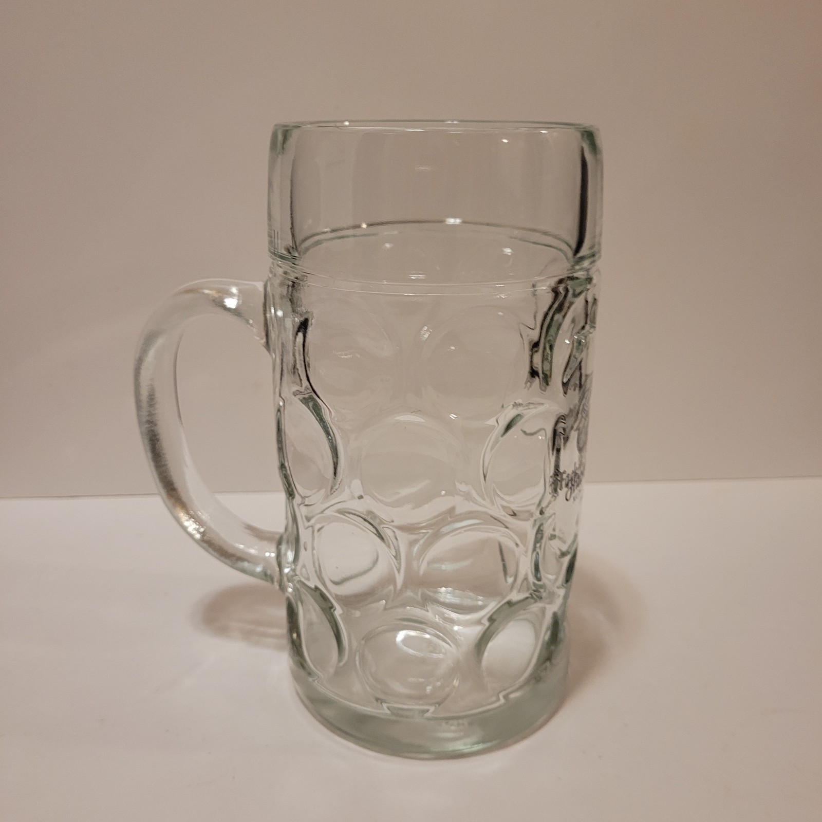 Large Hacker-Pschorr Munchen Beer Stein Mug 1 Liter Dimpled Glass