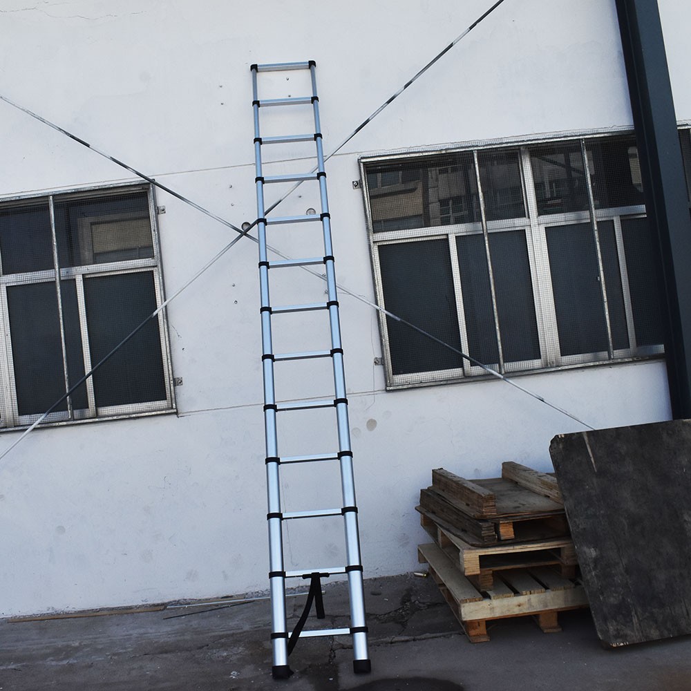 14.5FT Aluminum Extension Telescoping Heavy Duty Lightweight Step Ladder 330lbs