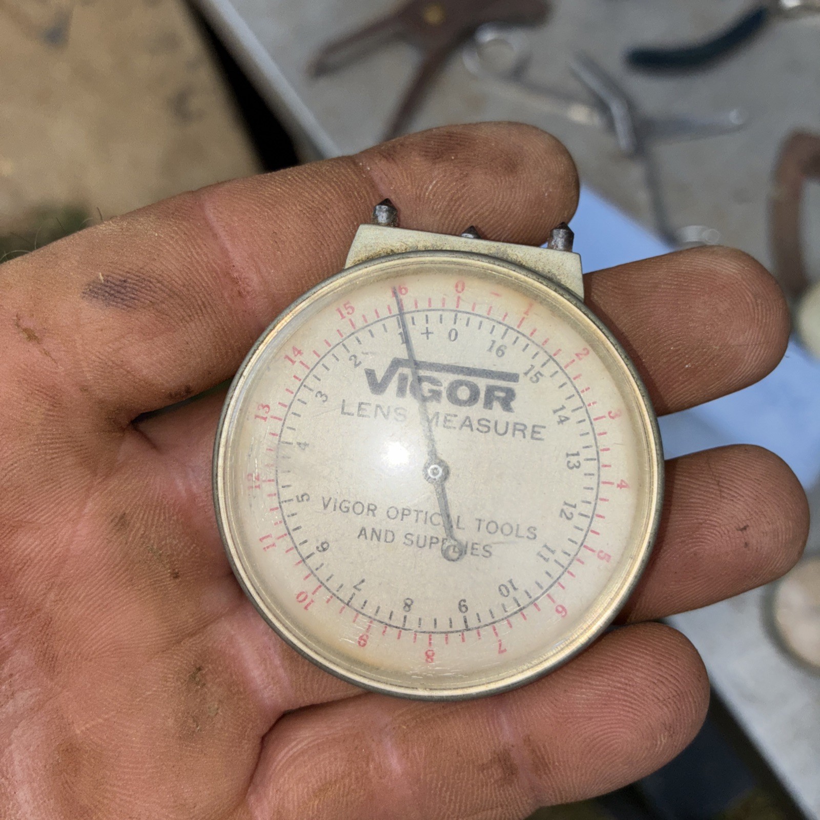 Vigor optical eyeglasses Lens Clock / lens gauge, Japan, used