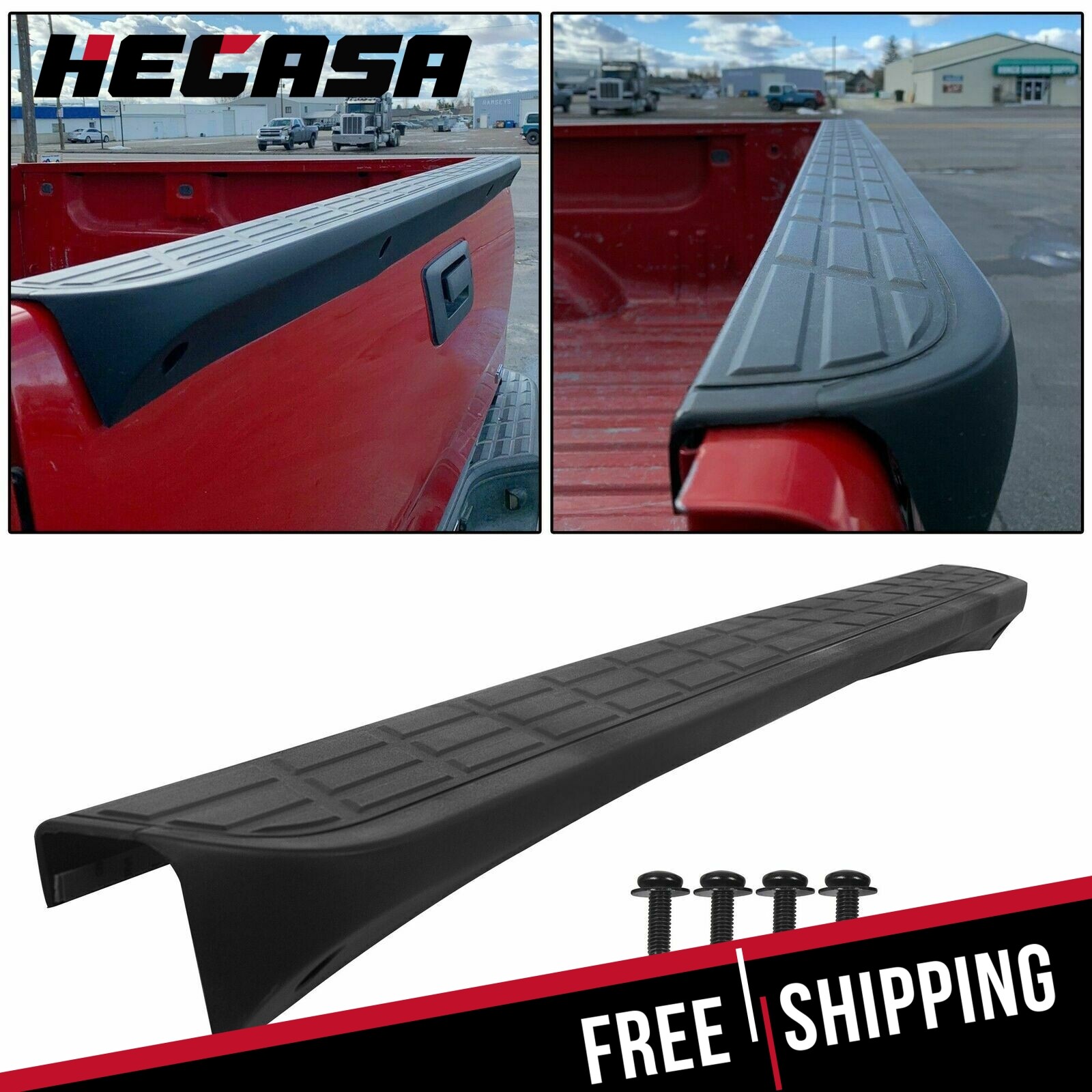 For 2007-2014 Chevy Silverado Sierra Tailgate Top Protector Spoiler Cap Cover